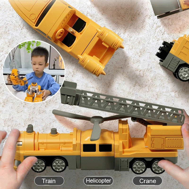 🔥Weihnachtsverkauf – bis zu 50 % Rabatt🎅 Magnetisches Transformation Technik Auto Zusammengebautes Spielzeug
