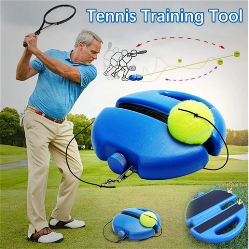 🎾 Tennis-Trainer mit Rückprallball – Praktisches Trainingsset für Garten, Park & Zuhause