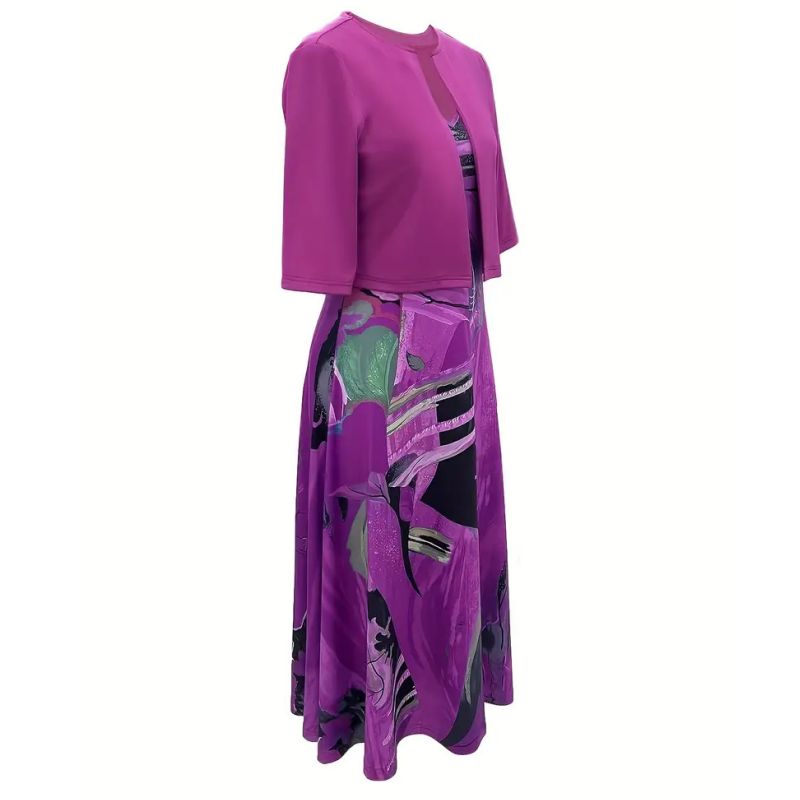 💎 -50% AUF DAS ELEGANTE ZWEITEILER-SET! 💎 Ärmelloses Kleid & Kurzer Cardigan – Perfekt für Cocktailpartys & Business 👗