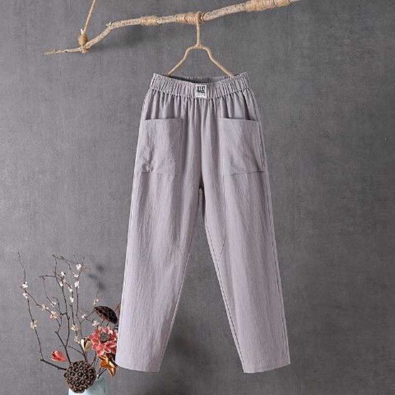 Modische einfarbige lockere Damenhose👖