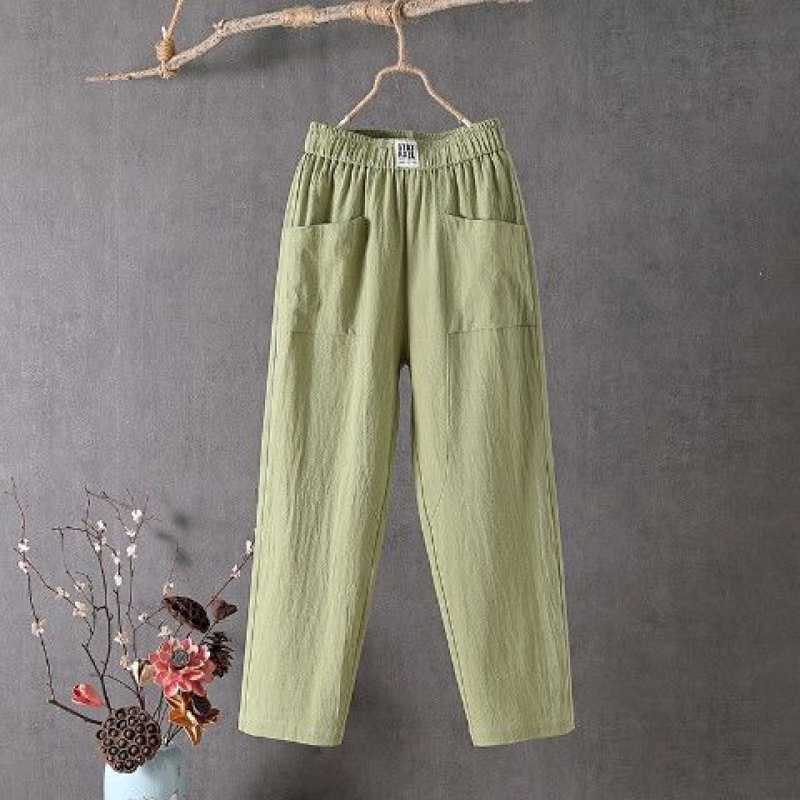 Modische einfarbige lockere Damenhose👖