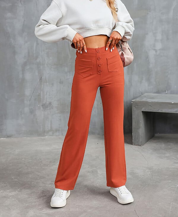 🔥Letzter Tag 50% RABATT🔥2026 NEUE Damen Casual High Waist Stretch Hose