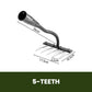 🌿 50% OFF NOW! 🧤 5/6/7/8 Unkrautrechen mit Gartenzähnen aus Karbonstahl – Langlebig, Ergonomischer Griff & Effizientes Jäten 🌱