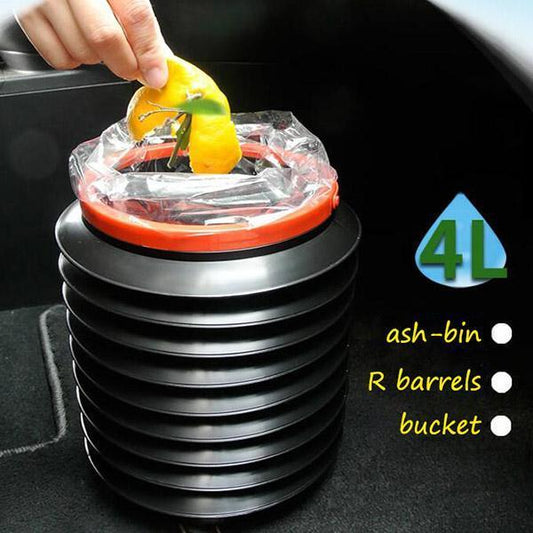 Caja de bolsas de basura plegable para coche