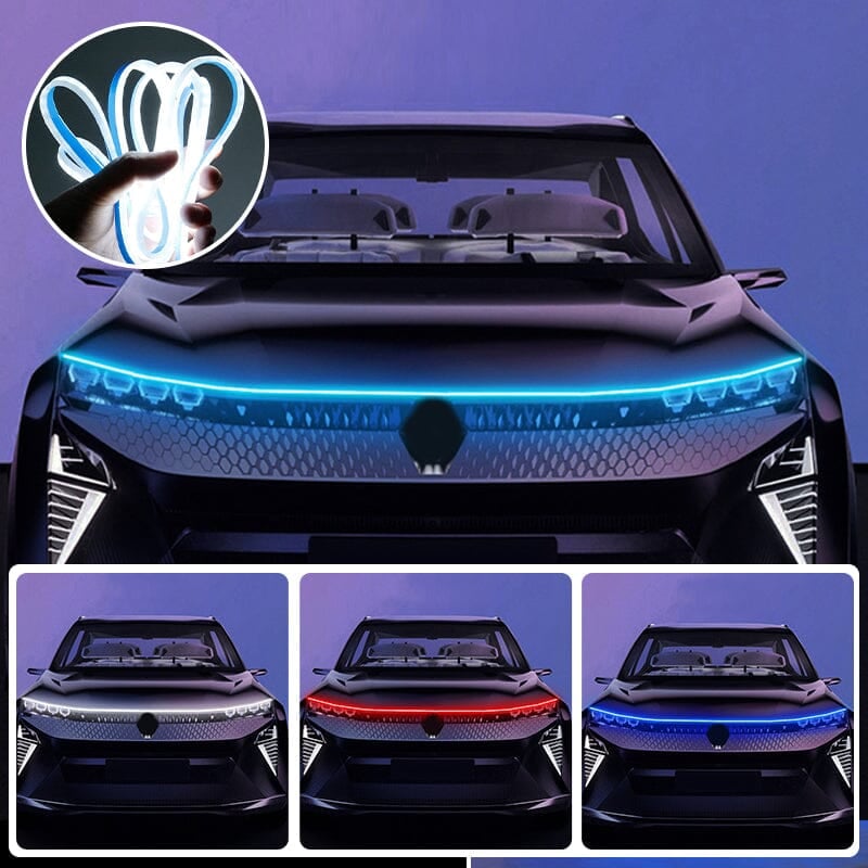 🚗 50% RABATT! 💡 LED-Motorhaubenbeleuchtung – Durchgehende Lichtleiste, einfache Nachrüstung & stilvolles Design – Perfekt für Kühlergrill & individuelle Fahrzeugoptik ✨
