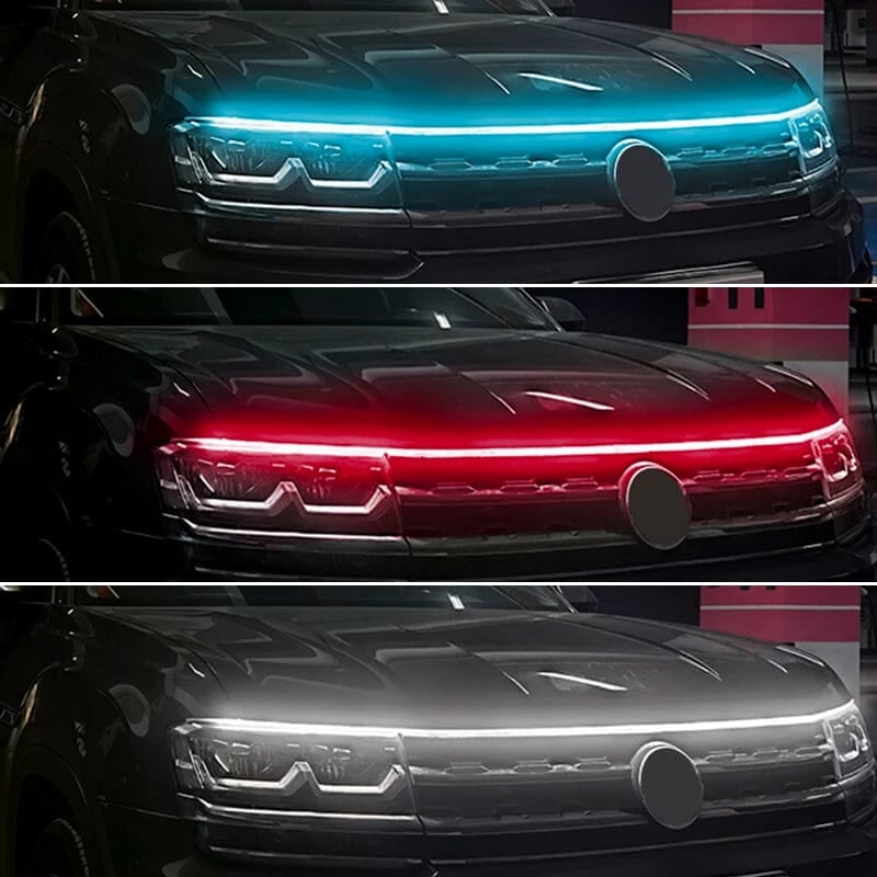 🚗 50% RABATT! 💡 LED-Motorhaubenbeleuchtung – Durchgehende Lichtleiste, einfache Nachrüstung & stilvolles Design – Perfekt für Kühlergrill & individuelle Fahrzeugoptik ✨