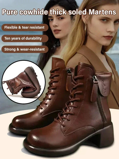 🔥Damenstiefeletten im Vintage-Stil🔥Kauf 2 Artikel versandkostenfrei
