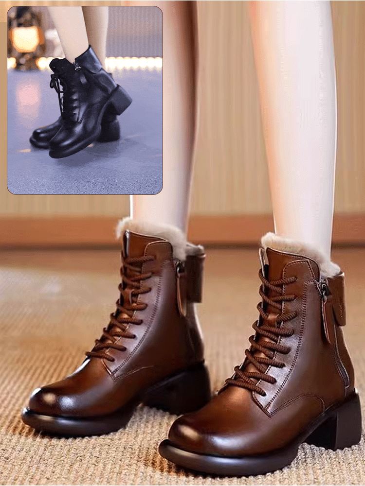 🔥Damenstiefeletten im Vintage-Stil🔥Kauf 2 Artikel versandkostenfrei