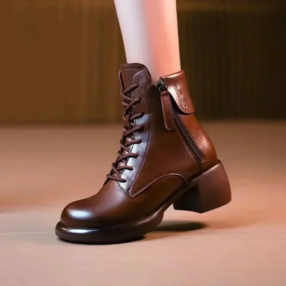 🔥Damenstiefeletten im Vintage-Stil🔥Kauf 2 Artikel versandkostenfrei