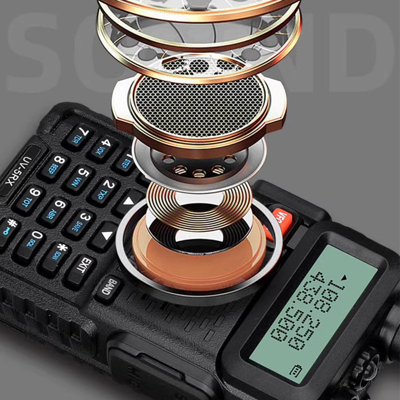 📡 UV-5R Amateurfunkgerät mit großer Reichweite (UV5R Funkgerät Dualband Walkie)