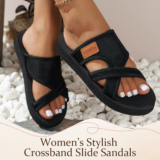 👡 50% RABATT! ✨ Stilvolle Slide-Sandalen mit Kreuzband für Damen – Leicht, bequem & perfekt für Sommer & Alltag – Ideal für Strand, Stadtbummel oder entspannte Tage zu Hause 🌸