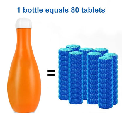 🛒🎉 ¡Compra más y ahorra más! 🚽💙 Limpiador de Inodoros en Bola de Bolos con Burbuja Azul