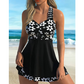 🌺 47% RABATT! ☀️ Damen-Tankini-Badeanzüge mit Blumenmuster und Boyshorts – Schnelltrocknend, Bequeme Passform & Modische Bedeckung 🏖️