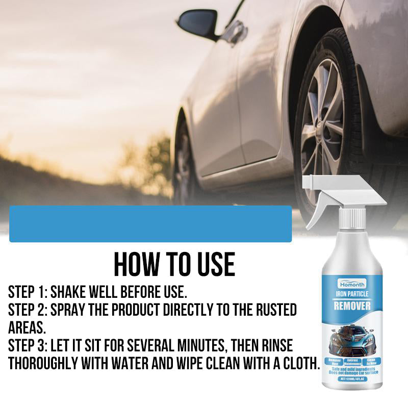 🔥Kaufen Sie 2 und erhalten Sie 1 gratis✨Spray zum Entfernen von Rost und Eisenpartikeln an Autos