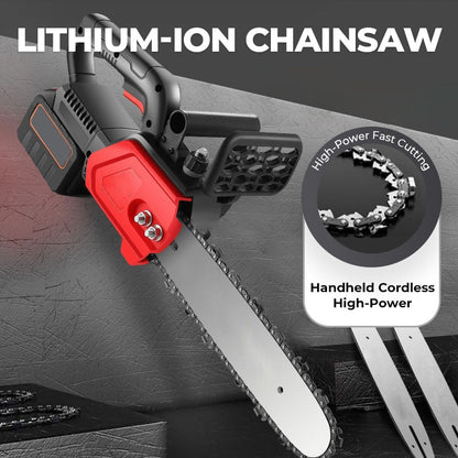 🔥⚡Tragbare Hochleistungs-Kettensäge mit Lithium-Ionen-Akku📢🎁Geschenk-Werkzeugset für kurze Zeit!⏰