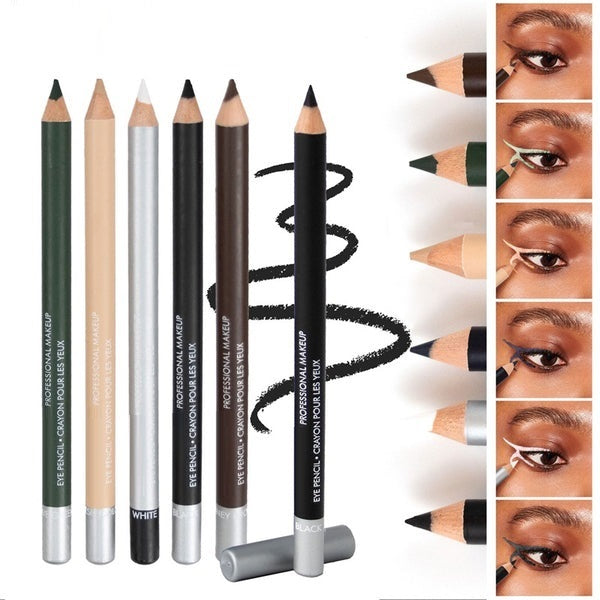 🔊 1 kaufen, 1 GRATIS! 💜 Holz-Eyeliner-Stift – Wasserfest, Langanhaltend, Weiche Mine