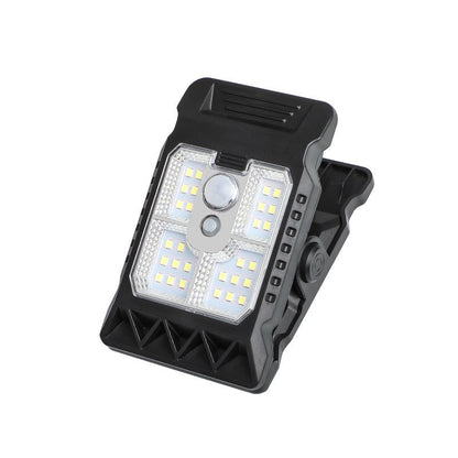 Luz solar con clip para exteriores y sensor de movimiento