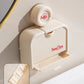 Jabonera de pared con ventosa y tapa abatible
