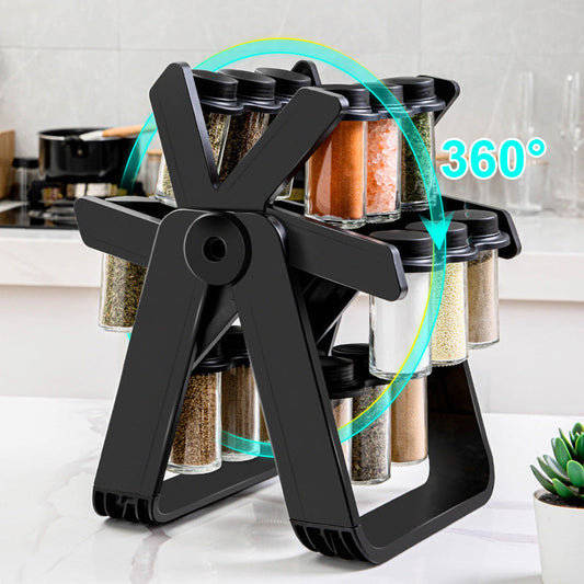 Estante para especias con noria giratoria de 360°