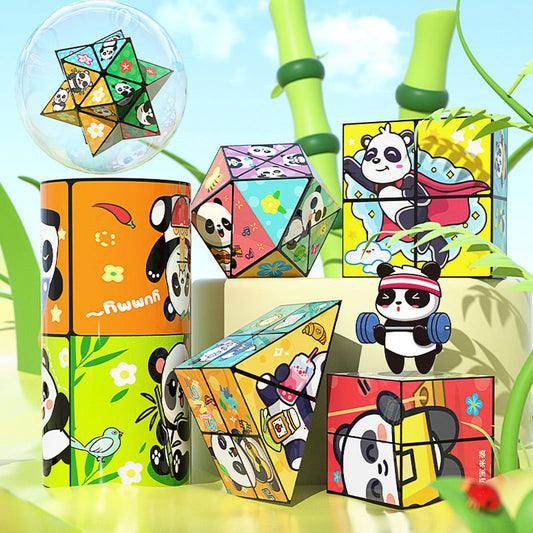 🧒✨Juguete creativo plegable Panda Cube para niños