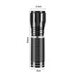 Mini linterna LED recargable de alto brillo.