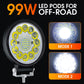 💡LED 4" 99W para Todoterreno - Iluminación Extrema🏔️Impermeable IP67 y Resistente a Impactos🔧