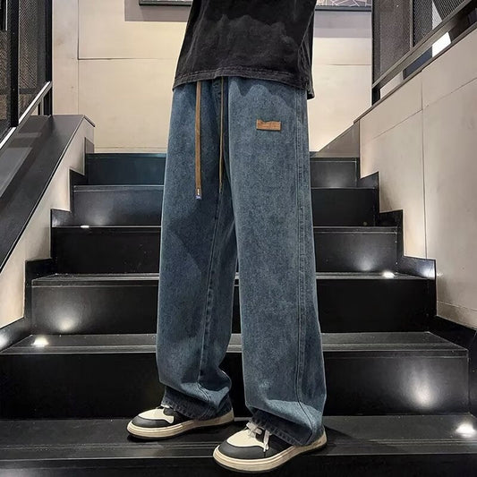 📢📢50 % Rabatt!! ⏰Herren lässige und lockere Jeans mit weitem Bein