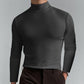 👕 50% DE DESCUENTO + ¡ENVÍO GRATIS! ✨ Camiseta de Cuello Alto para Hombre - Tejido Elástico y Transpirable, Ideal para Deporte o Uso Diario 🏃‍♂️📦