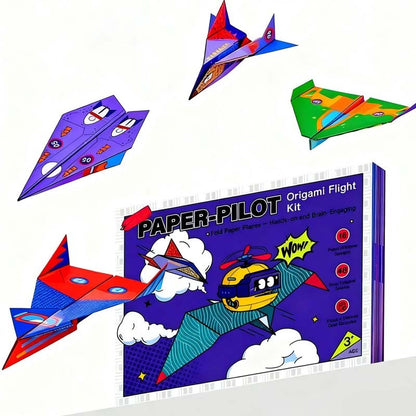 ✈️ 50% Rabatt！✨ Kreatives DIY-Papierfliegerset - Baue & Starte 10 Modelle, Pädagogisches STEM-Spielzeug für Kinder 6-12 Jahre 🧠🎯