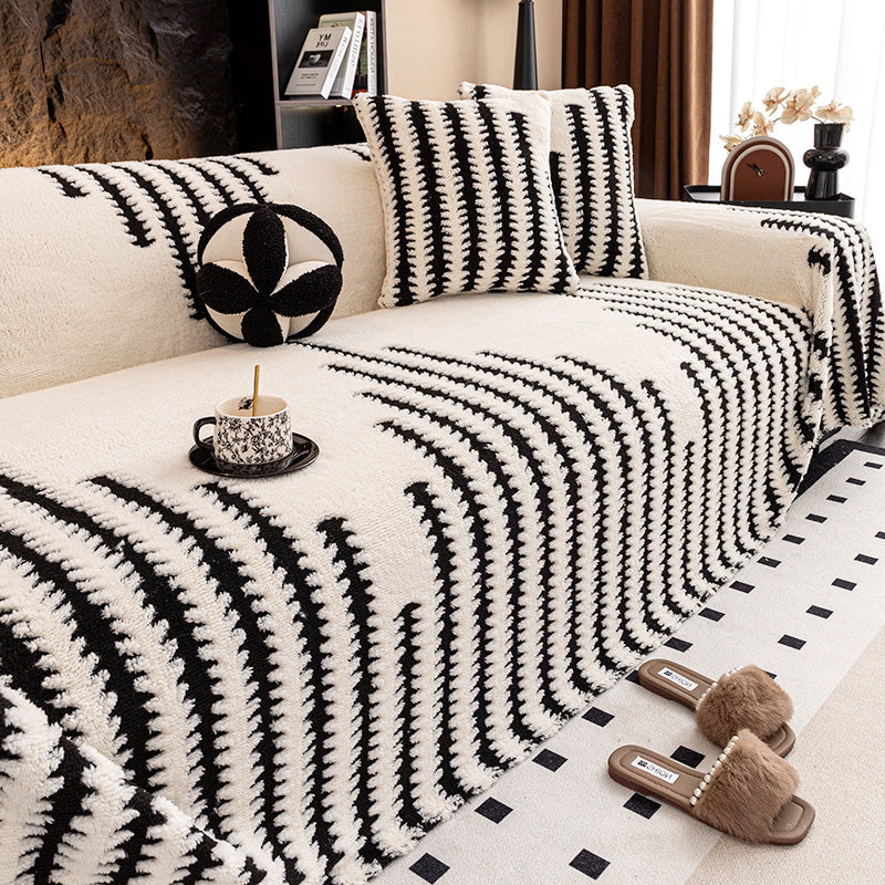 💥💥50% RABATT 2026!🛋️✨Plüsch Sofaüberwurf - Extra Dicke & Rutschfeste Decke mit Elastischen Kanten für Herbst und Winter 🍂❄️