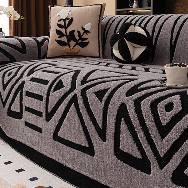 💥💥50% RABATT 2026!🛋️✨Plüsch Sofaüberwurf - Extra Dicke & Rutschfeste Decke mit Elastischen Kanten für Herbst und Winter 🍂❄️