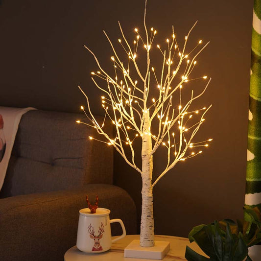 ✨ Dekorative LED-Lampe "Birke“ – warmes, einladendes Licht, energiesparend, natürliches Design 🌳💡