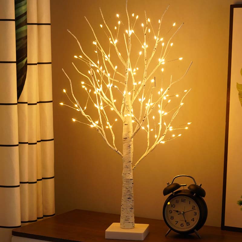 ✨ Dekorative LED-Lampe "Birke“ – warmes, einladendes Licht, energiesparend, natürliches Design 🌳💡