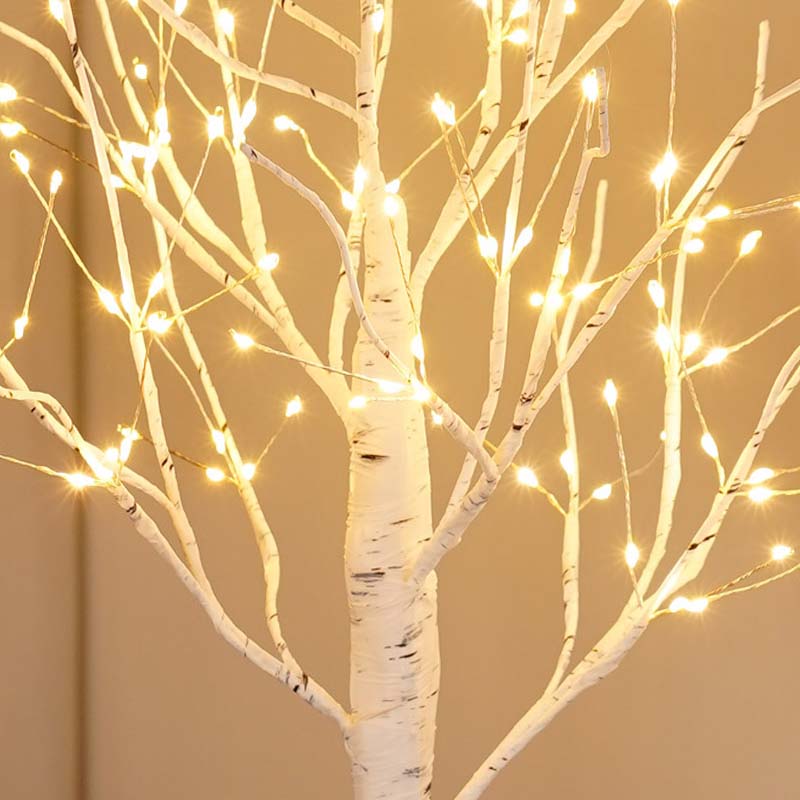 ✨ Dekorative LED-Lampe "Birke“ – warmes, einladendes Licht, energiesparend, natürliches Design 🌳💡