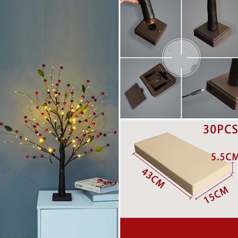 ✨ Dekorative LED-Lampe "Birke“ – warmes, einladendes Licht, energiesparend, natürliches Design 🌳💡