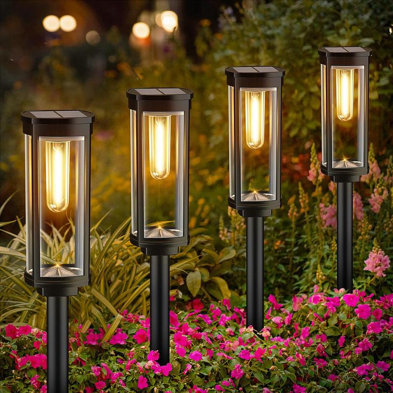 💡Solar-Gartenleuchte mit Filament-Optik – Wasserdicht (IP65), bis zu 14 Std. Licht & Retro-Design für Wege, Rasen & Hof 🌞
