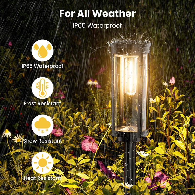 💡Solar-Gartenleuchte mit Filament-Optik – Wasserdicht (IP65), bis zu 14 Std. Licht & Retro-Design für Wege, Rasen & Hof 🌞