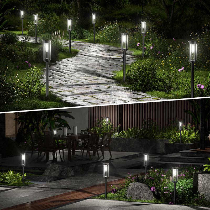 💡Solar-Gartenleuchte mit Filament-Optik – Wasserdicht (IP65), bis zu 14 Std. Licht & Retro-Design für Wege, Rasen & Hof 🌞