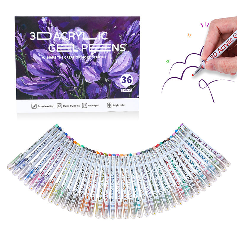 🖍️ GELSTIFT-SET - 12 Leuchtende Farben für Kunst und Schreiben, Fließende Tinte für Glatte Striche, Ideal für Schule, Büro und Kreativprojekte 🎨📝