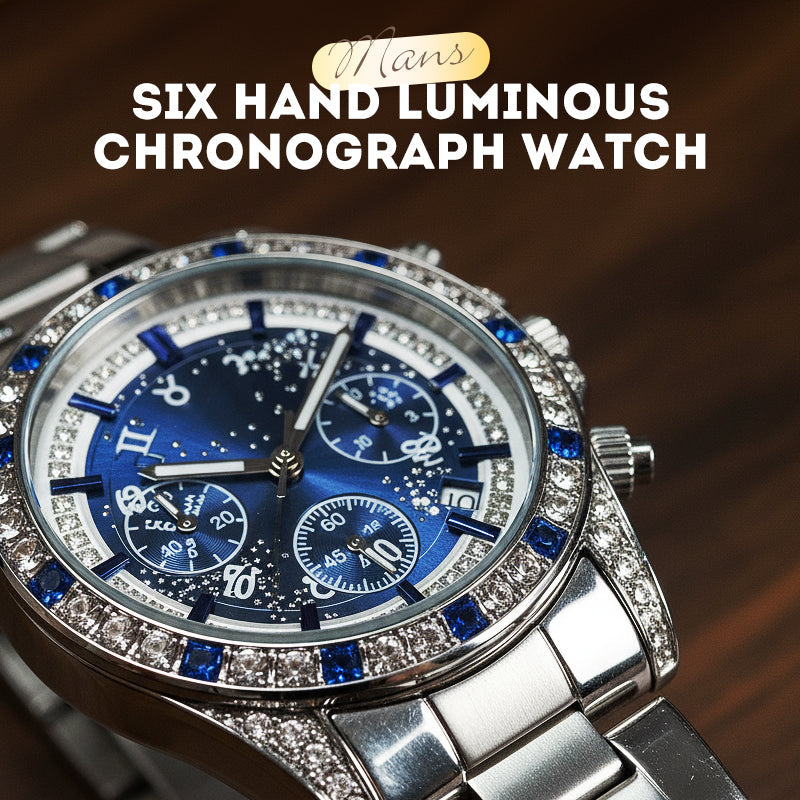 📢📢60 % Rabatt!!! 🎅【🎁Weihnachtsgeschenk🎁】TINAIBIN Zwölf Sternzeichen & Sternenhimmel Diamant Automatikuhr Skelett Herrenuhr