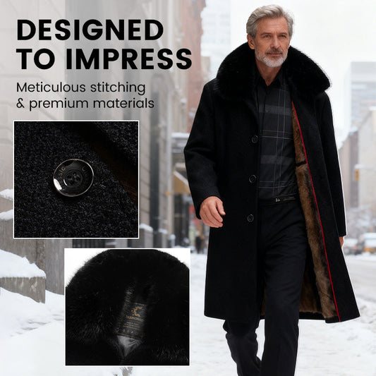 Männer gefüttert Business Casual Wintermantel🔥Kostenloser Versand