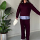 🎁Begrüßen Sie Weihnachten mit 50 % Rabatt💥2-teiliges Set aus langärmeligem Oberteil und Hose für Damen