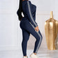 👚 60% RABATT JETZT! 🏃‍♀️ 2-teiliges Damen-Trainingsanzug-Set – Langärmlig, Atmungsaktiv & Perfekt für Sport oder Freizeit ✨📦