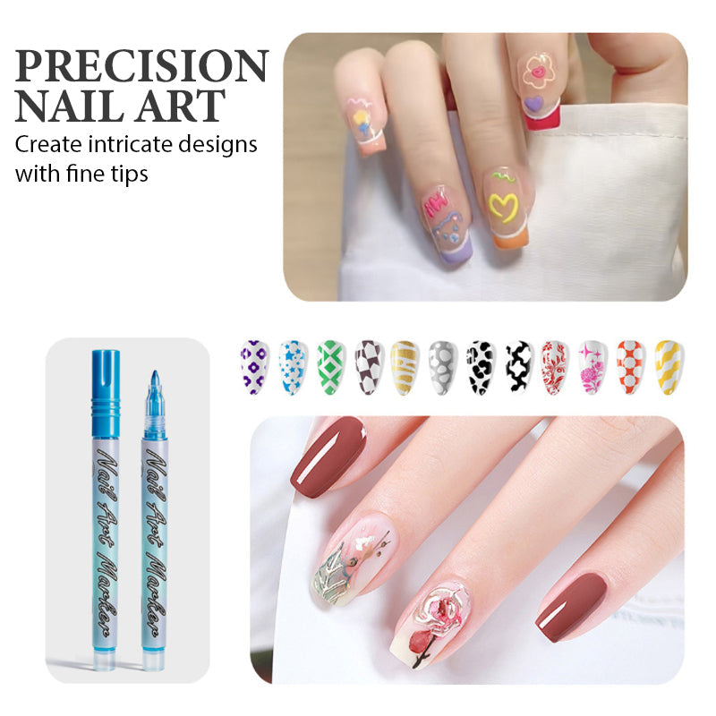 ✨🎅Weihnachtsangebote – Nur für kurze Zeit!⏰12er-Set Acryl-Nagelkunst-Stifte