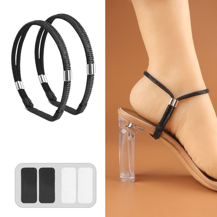 🎉Strass-Befestigungsriemen für High Heels