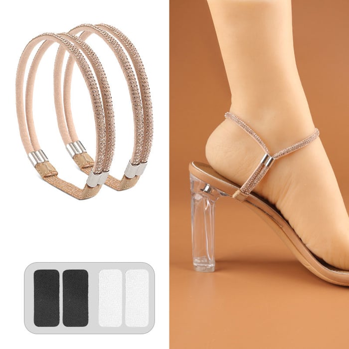 🎉Strass-Befestigungsriemen für High Heels