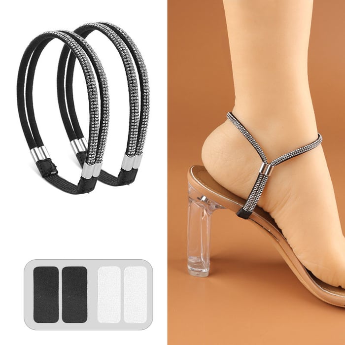 🎉Strass-Befestigungsriemen für High Heels