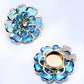 🌷60% RABATT✨Zweiteiliges Schmuckset: Manschettenknöpfe & Brosche mit Rhinestone-Blütendesign ✨🌷 Vielseitig tragbar – Für festliche Anlässe & elegante Alltagsakzente