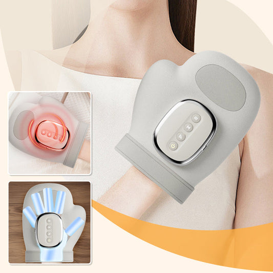 🔥50 % RABATT🔥 Handmassagegerät mit Wärme und Kompression, 3 Massagen, 4 Temperaturen, 5 Kompressionsmodelle, Handmassage für Arthritis und Karpaltunnel