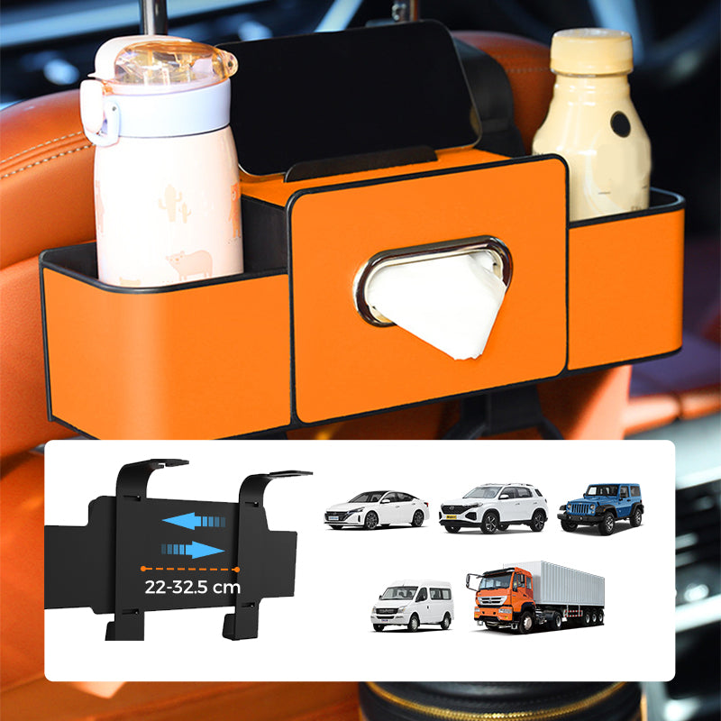 🎒 60% RABATT! 🚗 Multifunktionale Rücksitz-Aufbewahrungsbox – Mehrere Fächer, Stabil & Platzsparend 🧳